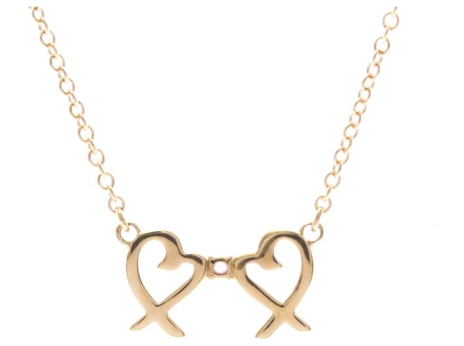 Tiffany & Co Collana Tiffany Double Loving Heart in oro rosa D'oro - vista 2