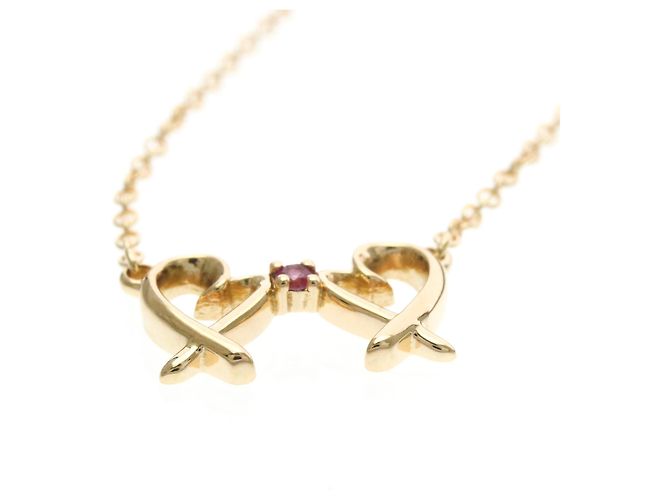 Tiffany & Co Collana Tiffany Double Loving Heart in oro rosa D'oro - vista 4