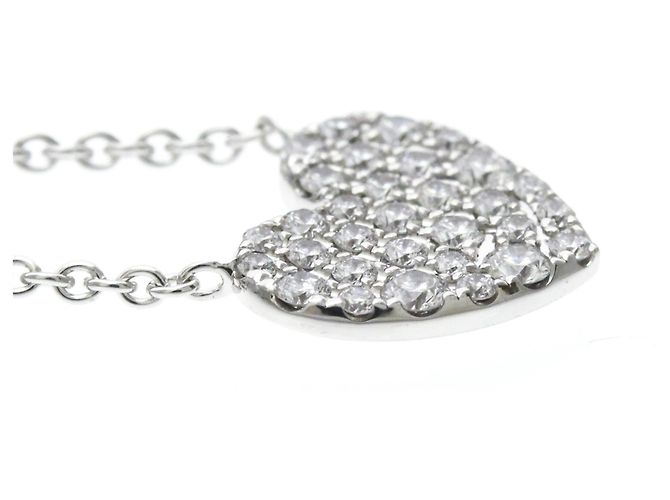 Tiffany & Co Collana Tiffany Heart Pave Diamond Argento - vista 5