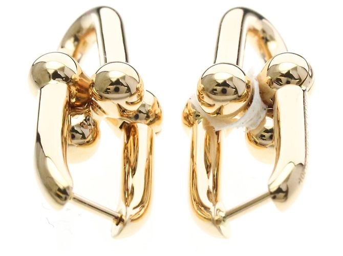 Tiffany & Co Pendientes de aro medianos en oro rosa de 18K Tiffany Dorado - vista 4