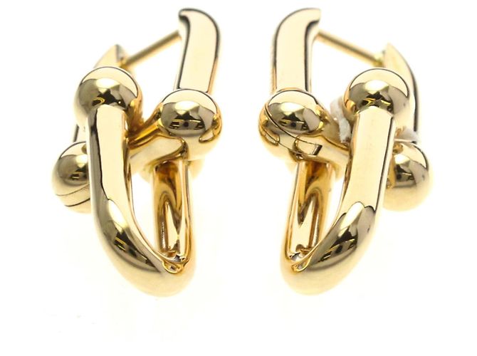 Tiffany & Co Pendientes de aro medianos en oro rosa de 18K Tiffany Dorado - vista 6