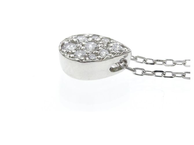 Autre Marque Collana a forma di pera con pavé di diamanti Vendome Aoyama Argento - vista 3