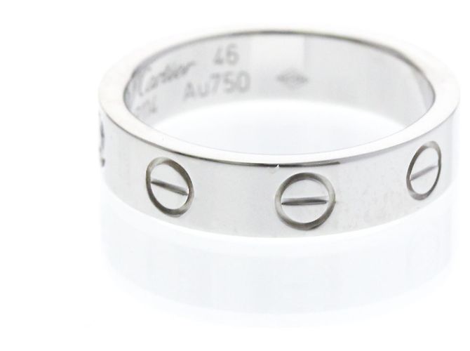 Cartier Mini Love Ring mit Diamant in Weißgold Silber - Ansicht 2
