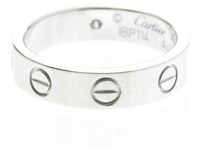 Cartier Mini Love Ring mit Diamant in Weißgold Silber - Ansicht 3