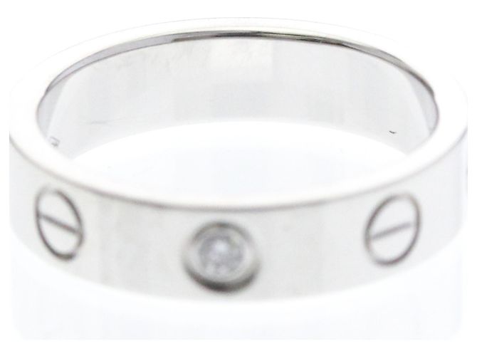 Cartier Mini Love Ring mit Diamant in Weißgold Silber - Ansicht 5