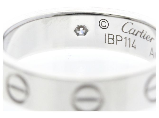 Cartier Mini Love Ring mit Diamant in Weißgold Silber - Ansicht 8