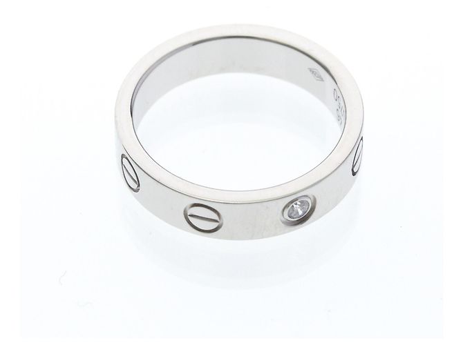 Cartier Mini Love Ring mit Diamant in Weißgold Silber - Ansicht 9