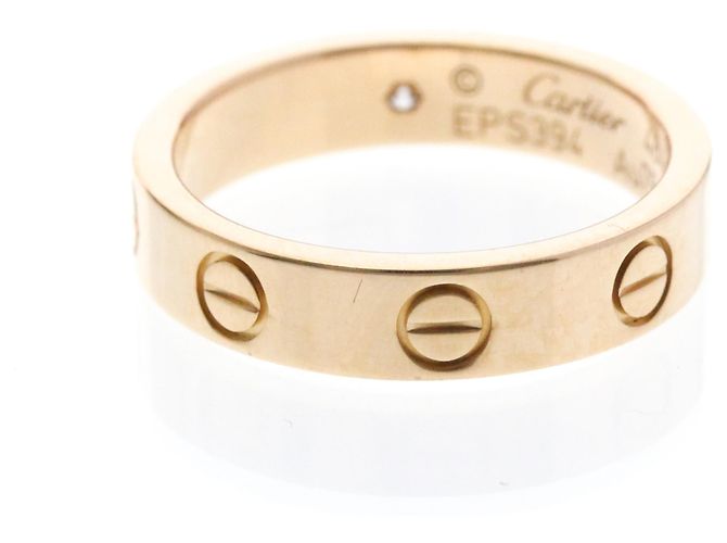 Anello Cartier Mini Love con 1 Diamante in Oro Rosa D'oro - vista 3