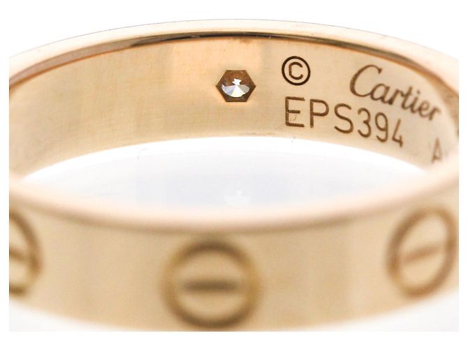 Anello Cartier Mini Love con 1 Diamante in Oro Rosa D'oro - vista 8