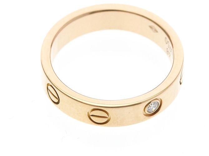 Anello Cartier Mini Love con 1 Diamante in Oro Rosa D'oro - vista 9