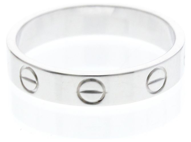 Cartier Mini Love Ring aus Weißgold Silber - Ansicht 3