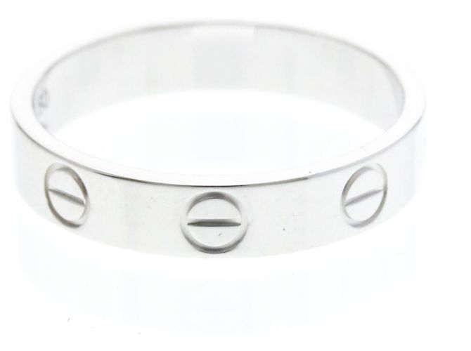 Cartier Mini Love Ring aus Weißgold Silber - Ansicht 4