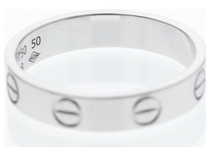 Cartier Mini Love Ring aus Weißgold Silber - Ansicht 8