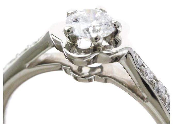 Chanel Camellia Diamant-Verlobungsring Silber - Ansicht 10