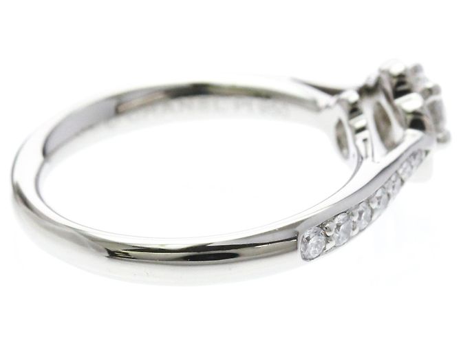 Chanel Camellia Diamant-Verlobungsring Silber - Ansicht 4