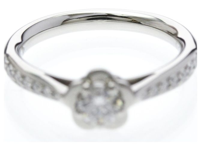 Chanel Camellia Diamant-Verlobungsring Silber - Ansicht 5