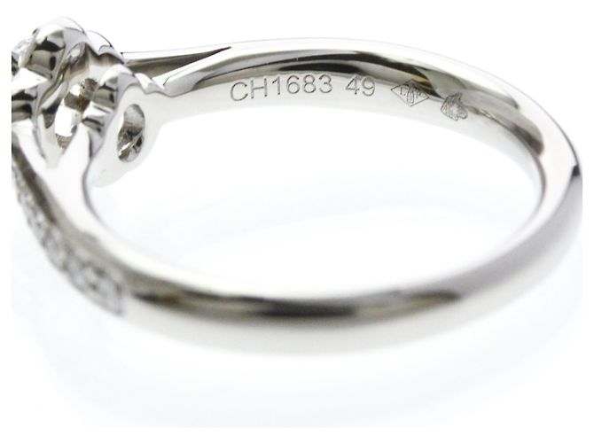 Chanel Camellia Diamant-Verlobungsring Silber - Ansicht 6