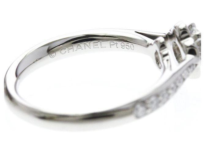Chanel Camellia Diamant-Verlobungsring Silber - Ansicht 7