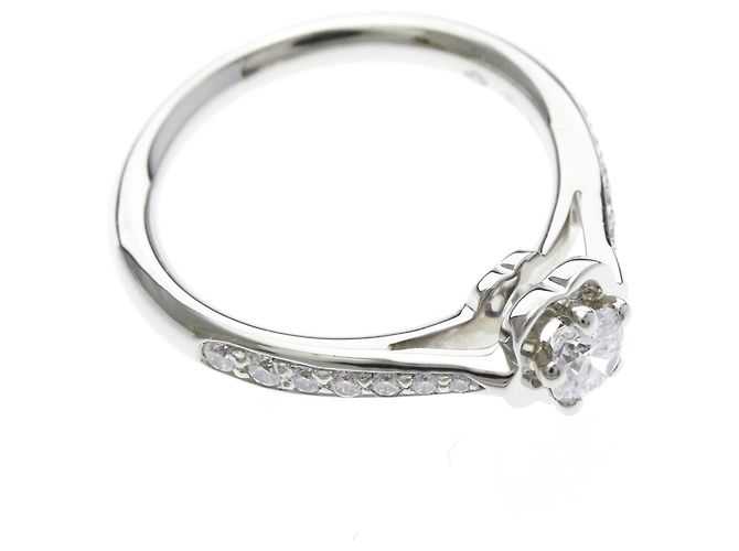 Chanel Camellia Diamant-Verlobungsring Silber - Ansicht 9