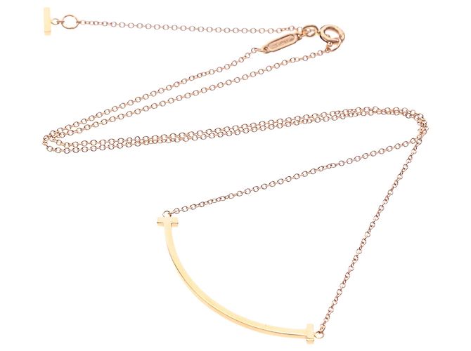 Tiffany & Co Collana Tiffany T Smile misura piccola D'oro - vista 12