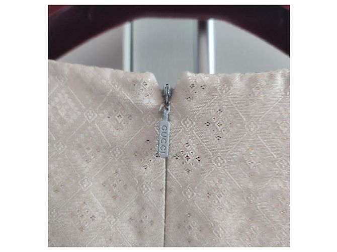 Gucci Jacquard-Kleid Weiß - Ansicht 4