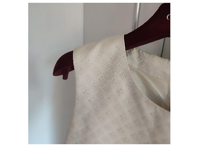 Gucci Jacquard-Kleid Weiß - Ansicht 6