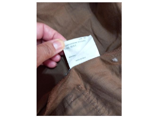 Fendi Jeans Leinen-Hemdblusenkleid Braun - Ansicht 8