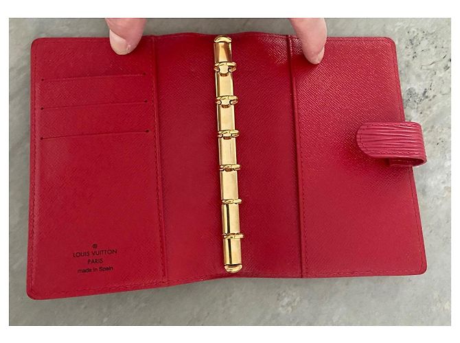 Louis Vuitton Funda de Agenda en piel Epi PM Roja - vista 9
