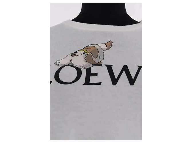 Loewe Camiseta de algodón blanca Blanco - vista 2