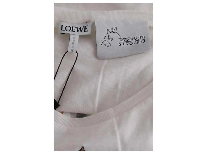 Loewe Camiseta de algodón blanca Blanco - vista 5