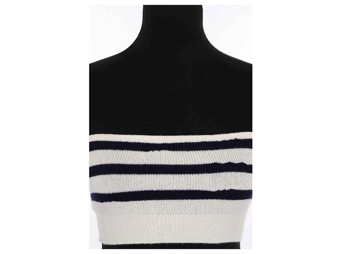 Barrie Top de cashmere sem mangas ecru - vista 2