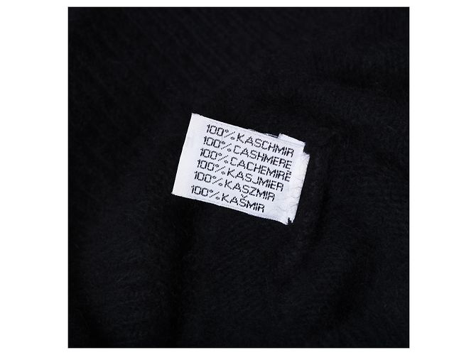 Gianni Versace Chaleco de cuello alto de cachemira negro Versace - vista 6