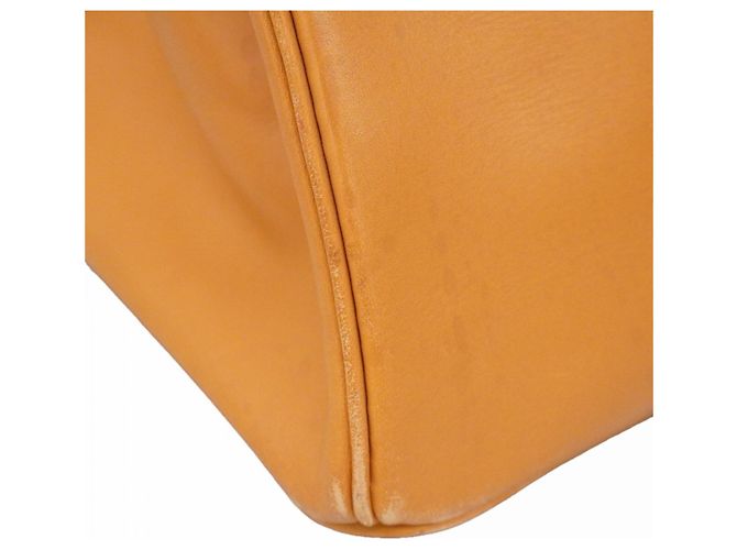 Hermès Sac à main Hermes Birkin 40 en cuir Chamonix naturel - vue 11