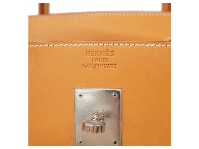 Hermès Sac à main Hermes Birkin 40 en cuir Chamonix naturel - vue 5