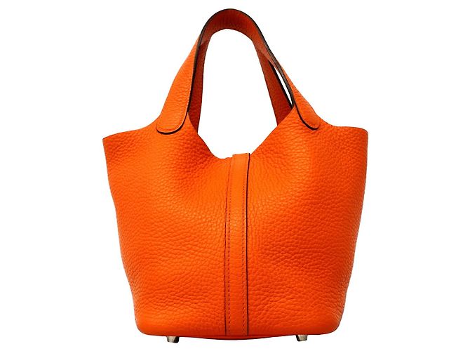 Hermès Hermes Picotin 18 Lock Handtasche Orange - Ansicht 11