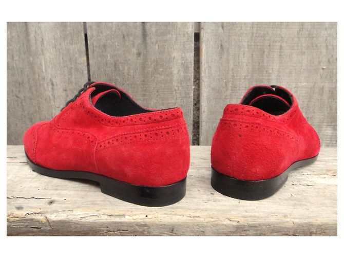 Scarpe Derby Dorateymur in scamosciato rosso - vista 4