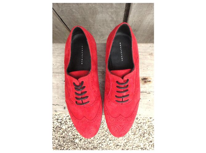 Scarpe Derby Dorateymur in scamosciato rosso - vista 5
