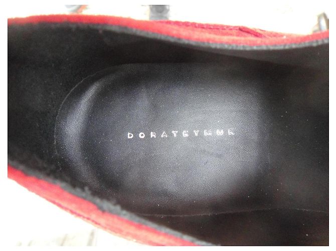 Scarpe Derby Dorateymur in scamosciato rosso - vista 7