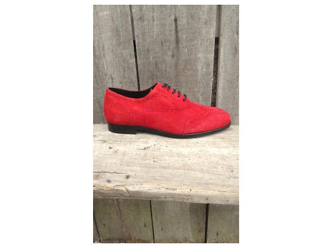 Scarpe Derby Dorateymur in scamosciato rosso - vista 9