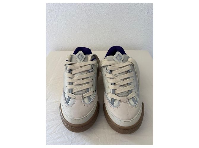Zapatillas Dior B23 de piel y lona Beige Púrpura - vista 3