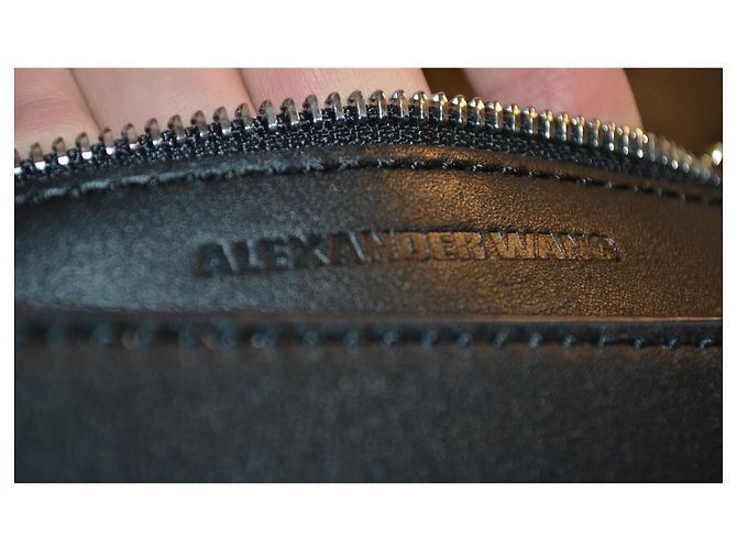 Alexander Wang Marion Prisma Borsa a Tracolla Pelle Nera Nero - vista 10
