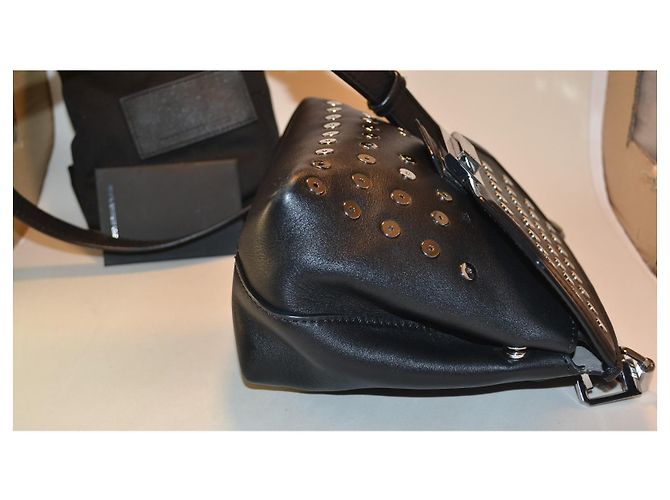 Alexander Wang Marion Prisma Borsa a Tracolla Pelle Nera Nero - vista 4