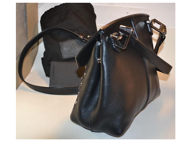 Alexander Wang Marion Prisma Borsa a Tracolla Pelle Nera Nero - vista 5