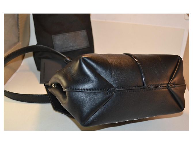 Alexander Wang Marion Prisma Borsa a Tracolla Pelle Nera Nero - vista 6
