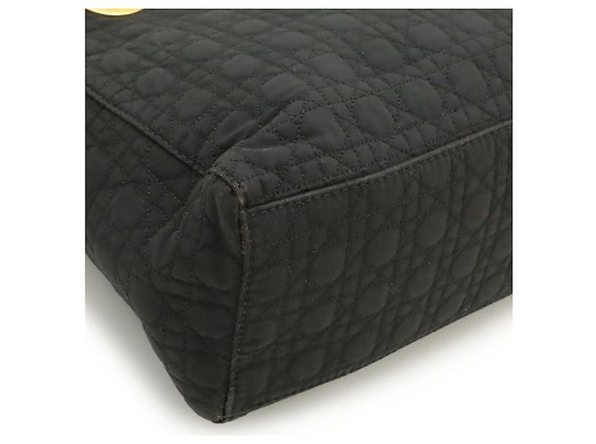 Borsa Christian Dior Lady Dior in nylon Nero - vista 3