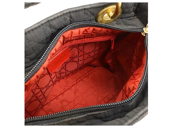 Borsa Christian Dior Lady Dior in nylon Nero - vista 6
