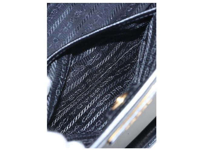 Prada Bolsa 2way em couro Saffiano preto - vista 13