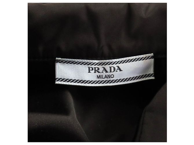 Prada Kurzarmhemd aus recyceltem Polyamid Schwarz - Ansicht 6