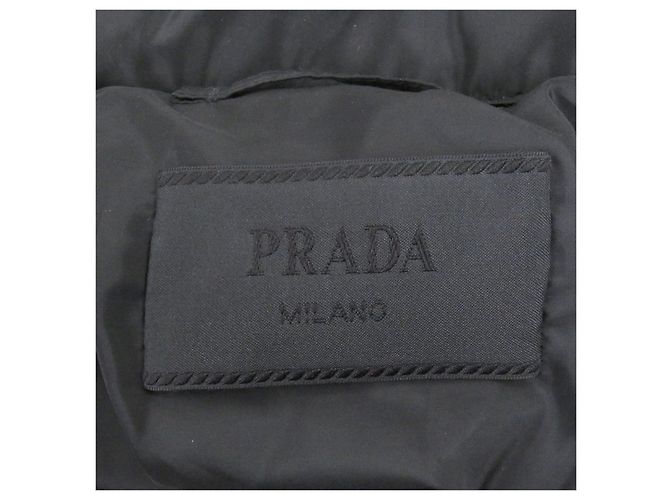 Blouson imbottito con logo Triangle Prada Nero - vista 7