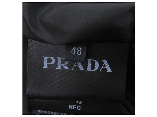 Blouson imbottito con logo Triangle Prada Nero - vista 8